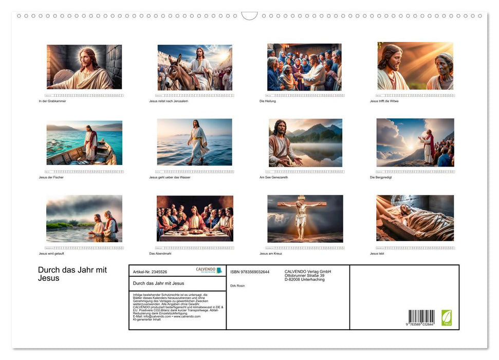Durch das Jahr mit Jesus (CALVENDO Wandkalender 2027)