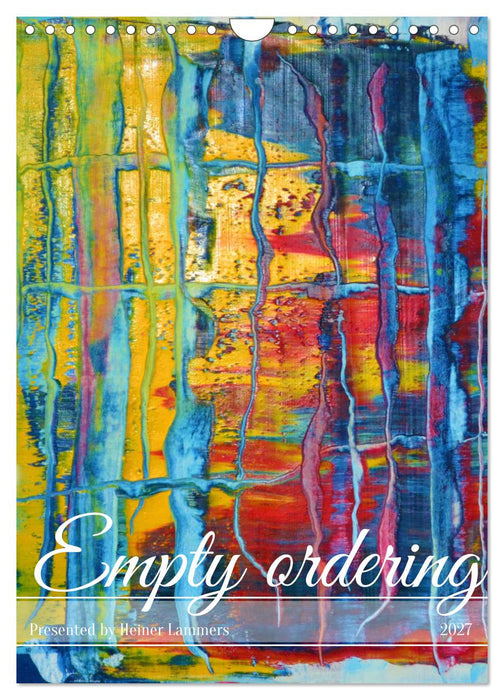 Empty ordering (CALVENDO Monthly Calendar 2027)