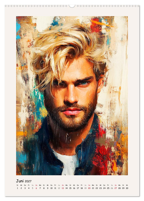 Männerportraits. Gesichter der modernen Kunst (CALVENDO Premium Wandkalender 2027)