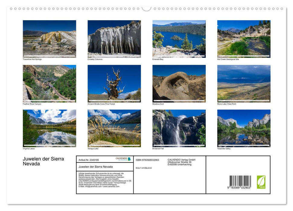 Juwelen der Sierra Nevada (CALVENDO Premium Wandkalender 2027)