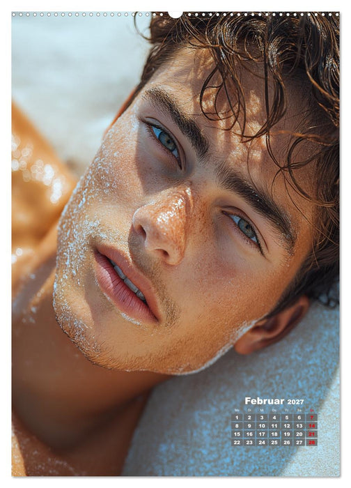 SEXY MÄNNER - Nackte Haut am Strand (CALVENDO Premium Wandkalender 2027)