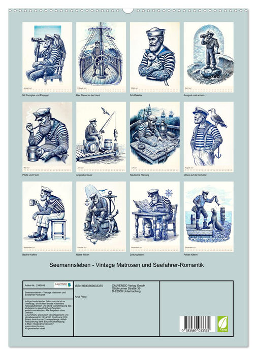 Seemannsleben - Vintage Matrosen und Seefahrer-Romantik (CALVENDO Premium Wandkalender 2027)