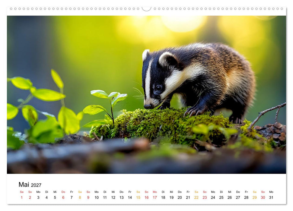 Wilde Tierwelt im Wald (CALVENDO Premium Wandkalender 2027)