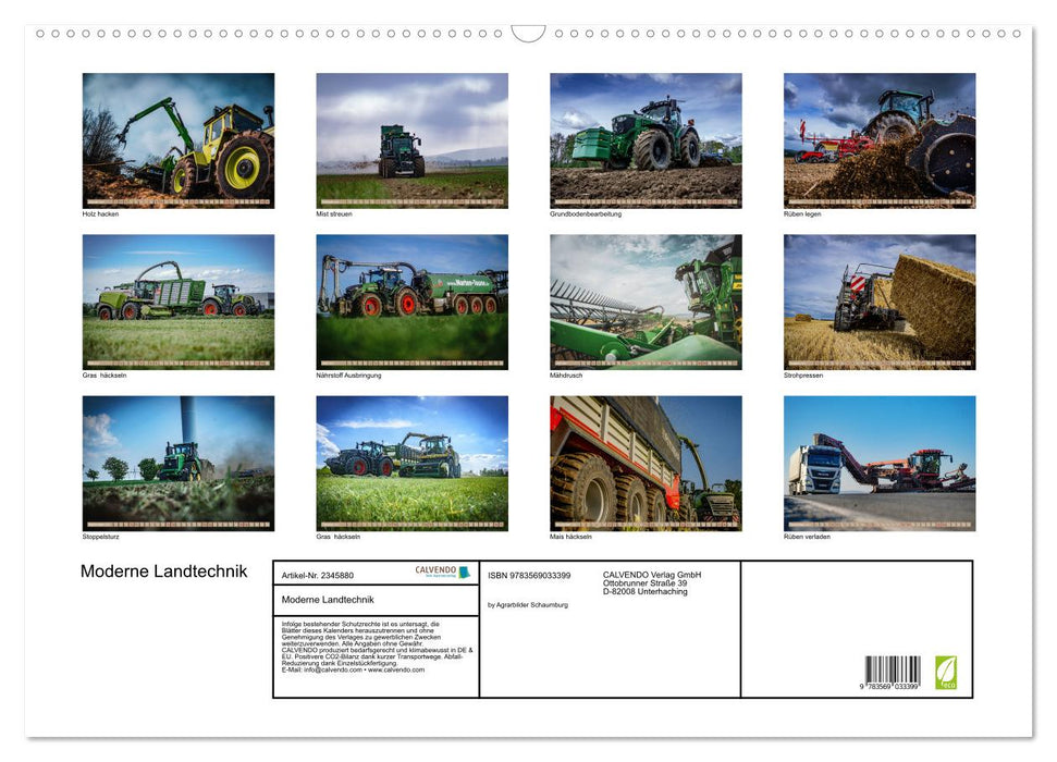 Moderne Landtechnik (CALVENDO Wandkalender 2027)