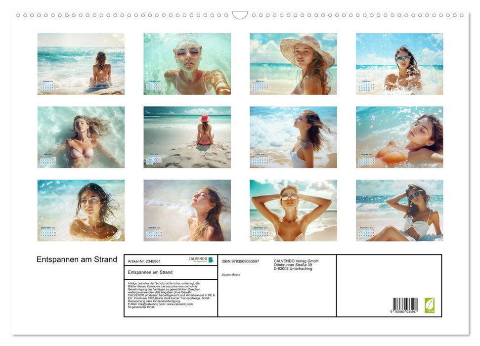 Entspannen am Strand (CALVENDO Wandkalender 2027)
