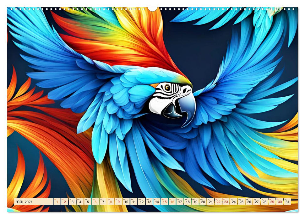 Les fractales animales (CALVENDO Calendrier mensuel 2027)