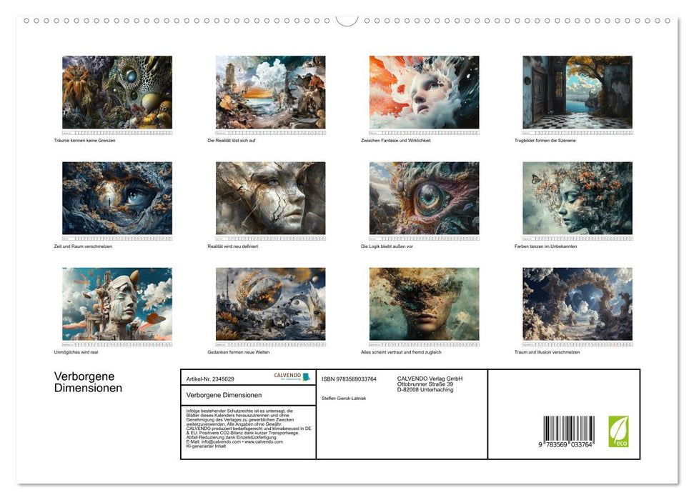 Verborgene Dimensionen (CALVENDO Premium Wandkalender 2027)