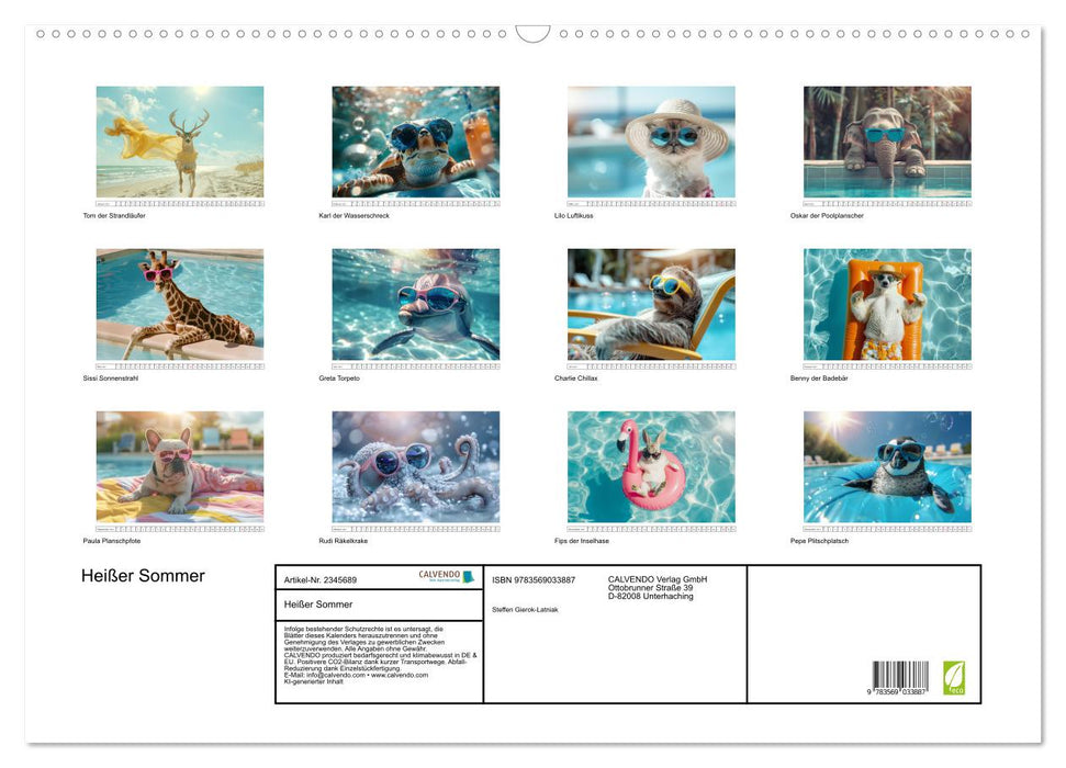 Heißer Sommer (CALVENDO Wandkalender 2027)