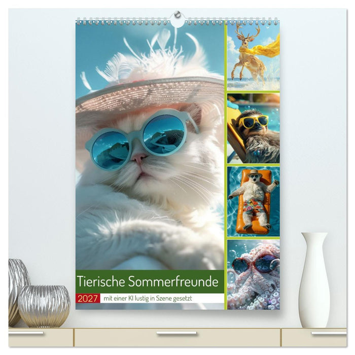 Tierische Sommerfreunde (CALVENDO Premium Wandkalender 2027)
