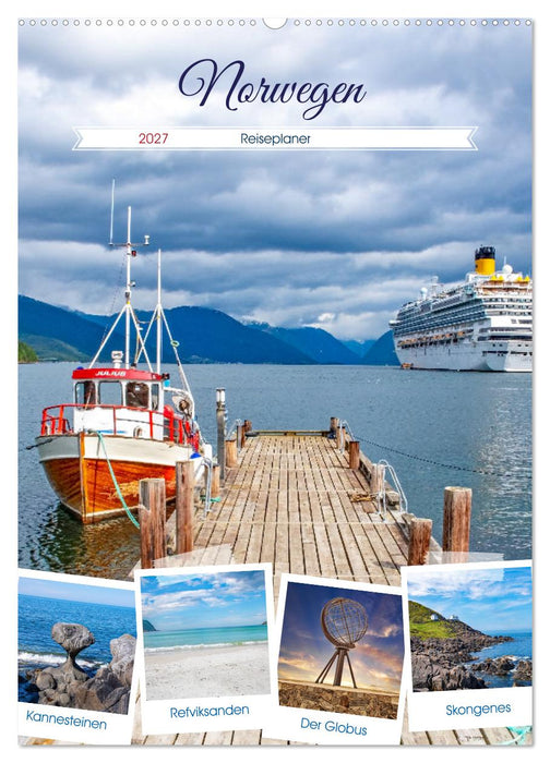 Norwegen - Reiseplaner (CALVENDO Wandkalender 2027)