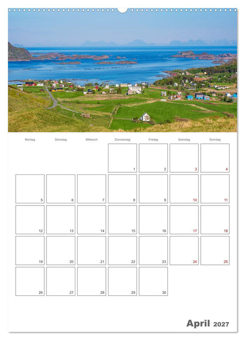 Norwegen - Reiseplaner (CALVENDO Wandkalender 2027)