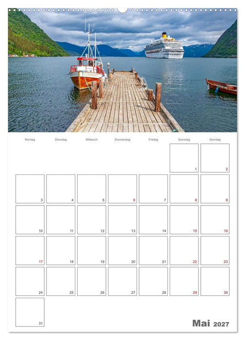 Norwegen - Reiseplaner (CALVENDO Wandkalender 2027)