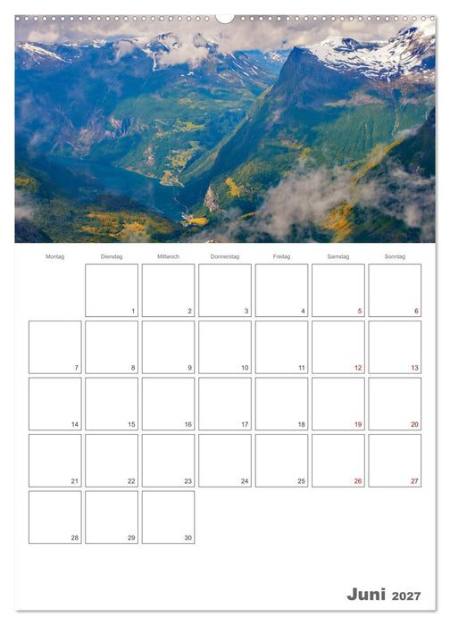 Norwegen - Reiseplaner (CALVENDO Wandkalender 2027)