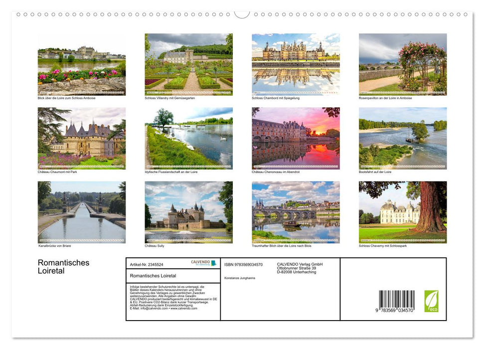 Romantisches Loiretal (CALVENDO Premium Wandkalender 2027)
