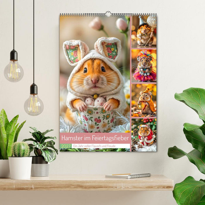 Hamster im Feiertagsfieber - Ein Jahr voller Flausch und Freude (CALVENDO Wandkalender 2027)