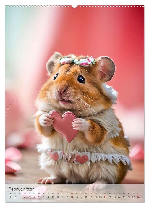 Hamster im Feiertagsfieber - Ein Jahr voller Flausch und Freude (CALVENDO Wandkalender 2027)