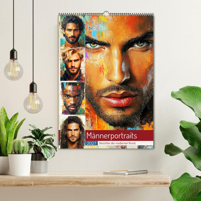 Männerportraits. Gesichter der modernen Kunst (CALVENDO Wandkalender 2027)