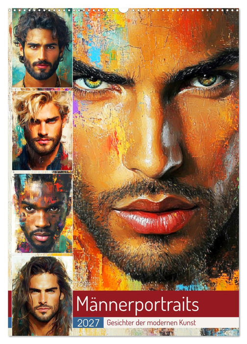 Männerportraits. Gesichter der modernen Kunst (CALVENDO Wandkalender 2027)