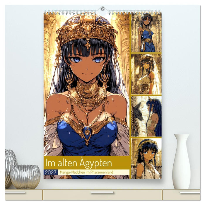 Im alten Ägypten. Manga-Mädchen im Pharaonenland (CALVENDO Premium Wandkalender 2027)