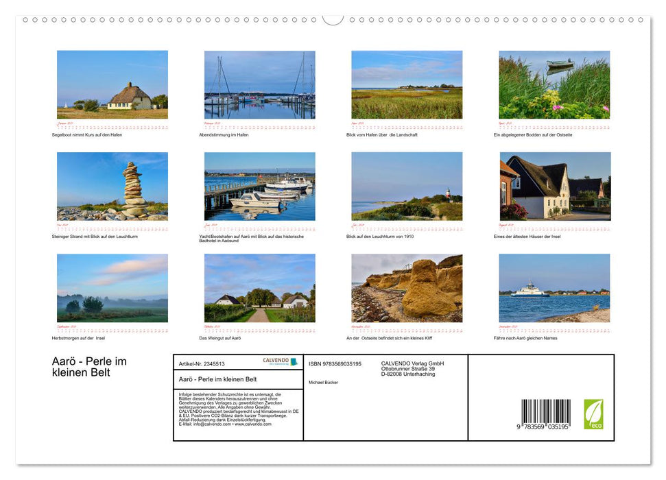 Aarö - Perle im kleinen Belt (CALVENDO Premium Wandkalender 2027)