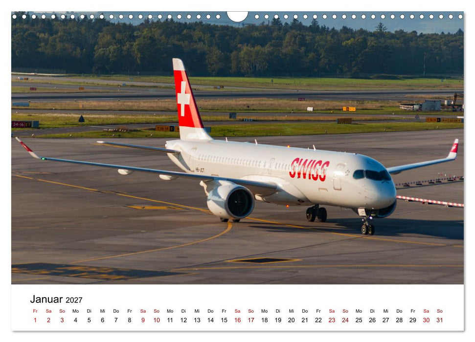 Flugzeuge von Airbus 2027 (CALVENDO Wandkalender 2027)