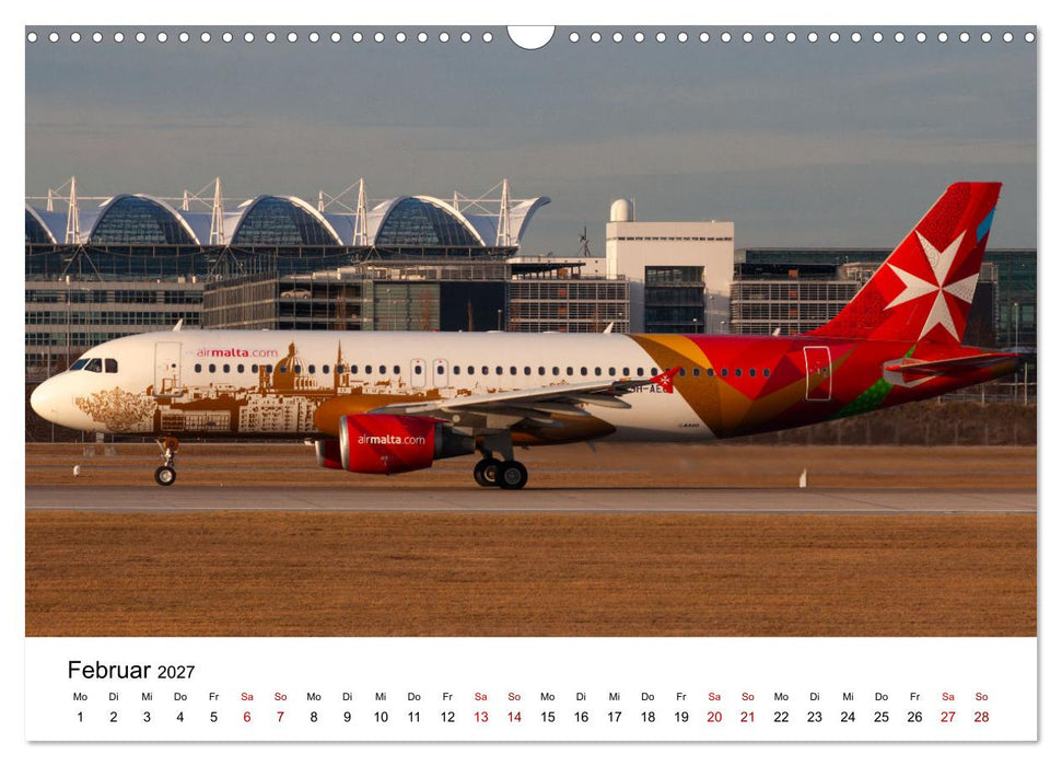 Flugzeuge von Airbus 2027 (CALVENDO Wandkalender 2027)