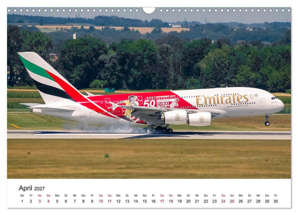Flugzeuge von Airbus 2027 (CALVENDO Wandkalender 2027)