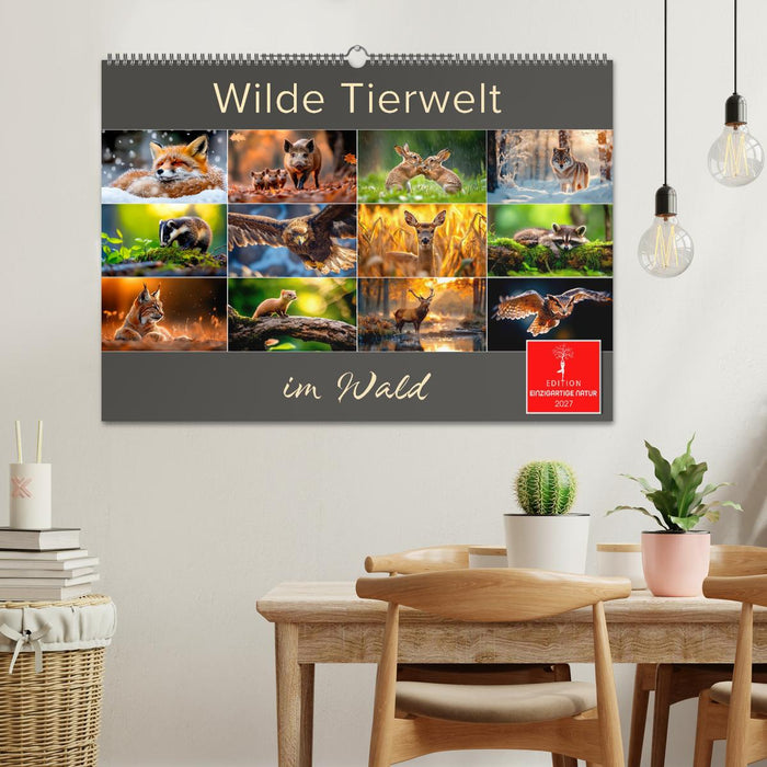 Wilde Tierwelt im Wald (CALVENDO Wandkalender 2027)