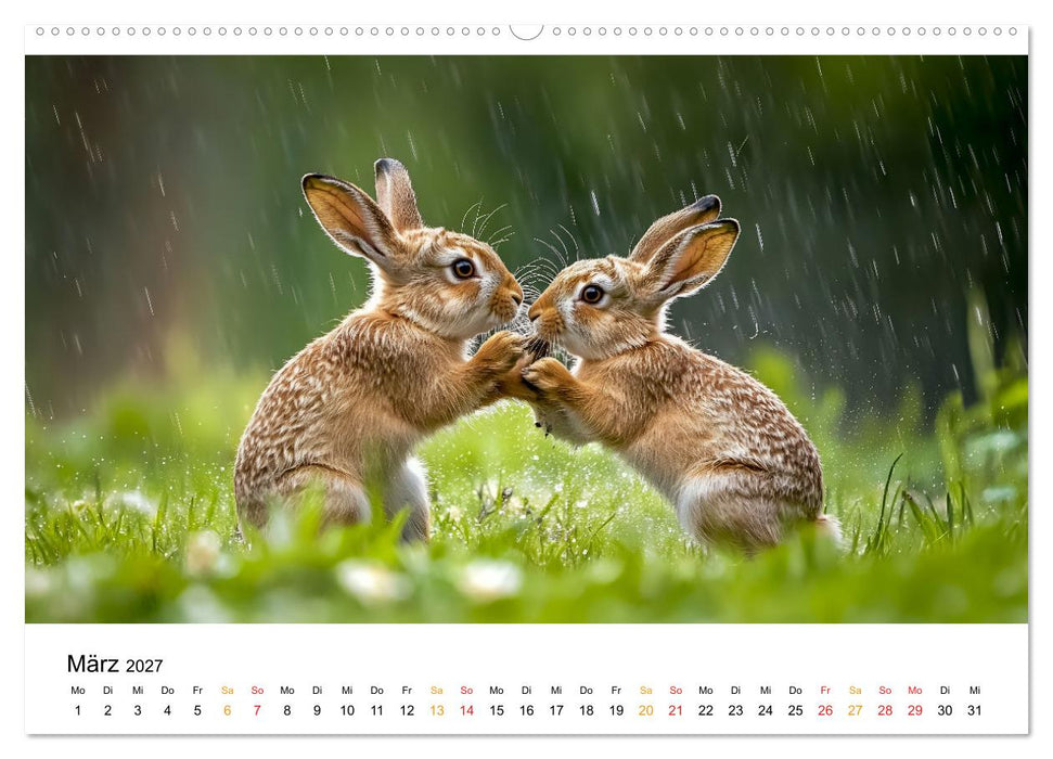 Wilde Tierwelt im Wald (CALVENDO Wandkalender 2027)