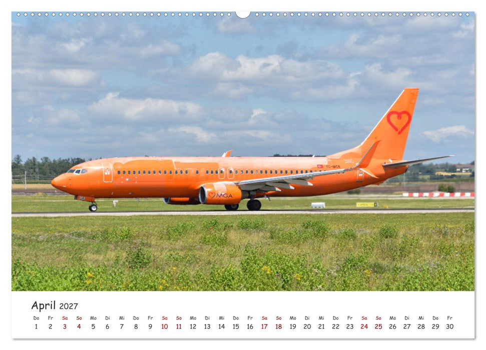 Flugzeuge auf Europas Flughäfen (CALVENDO Premium Wandkalender 2027)