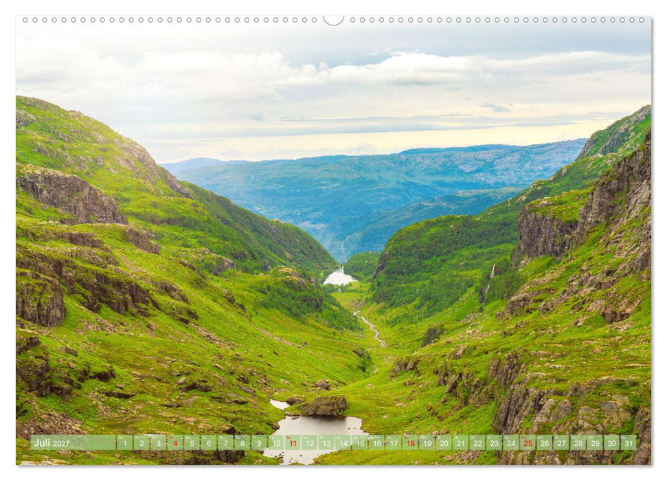Norwegen aus dem Hubschrauber - Luftaufnahmen und Panorama (CALVENDO Premium Wandkalender 2027)
