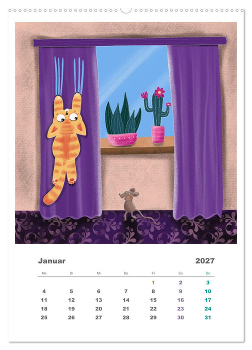 Leopold der Dritte - Ein Kater zum Knuddeln (CALVENDO Wandkalender 2027)