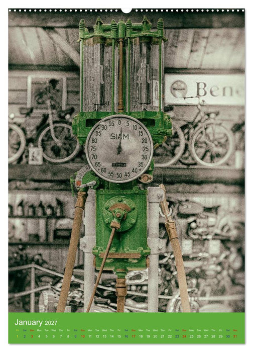 Fuel vintage pumps (CALVENDO Monthly Calendar 2027)