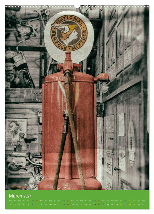 Fuel vintage pumps (CALVENDO Monthly Calendar 2027)