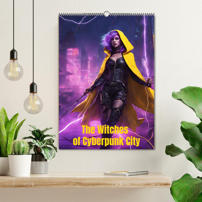 The Witches of Cyberpunk City (CALVENDO Monthly Calendar 2027)