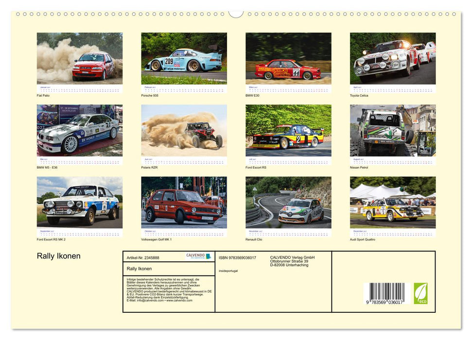 Rally Ikonen (CALVENDO Premium Wandkalender 2027)