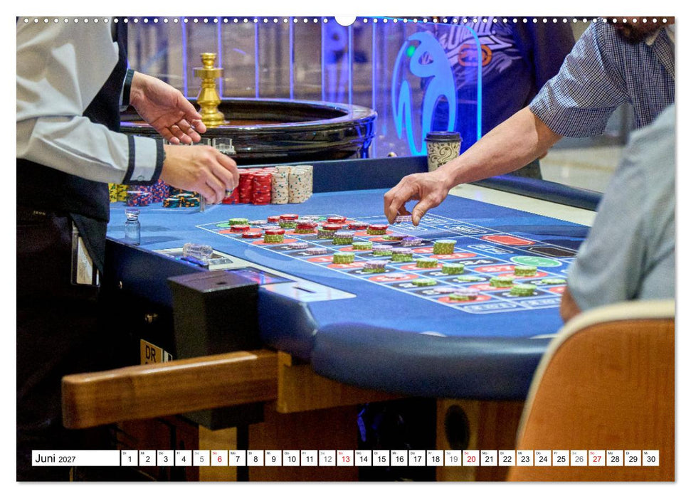 Las Vegas Nightlife - Neonlichter, Casinos und unvergessliche Nächte (CALVENDO Premium Wandkalender 2027)
