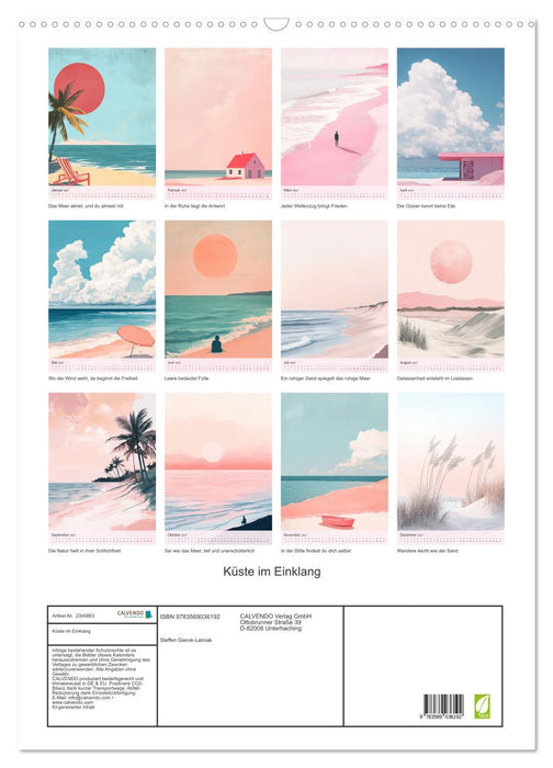 Küste im Einklang (CALVENDO Wandkalender 2027)