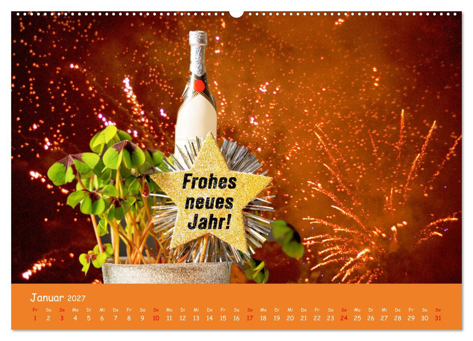 Momente im Jahr, die verbinden - Wunschkalender mit herzlichen Grüßen (CALVENDO Wandkalender 2027)