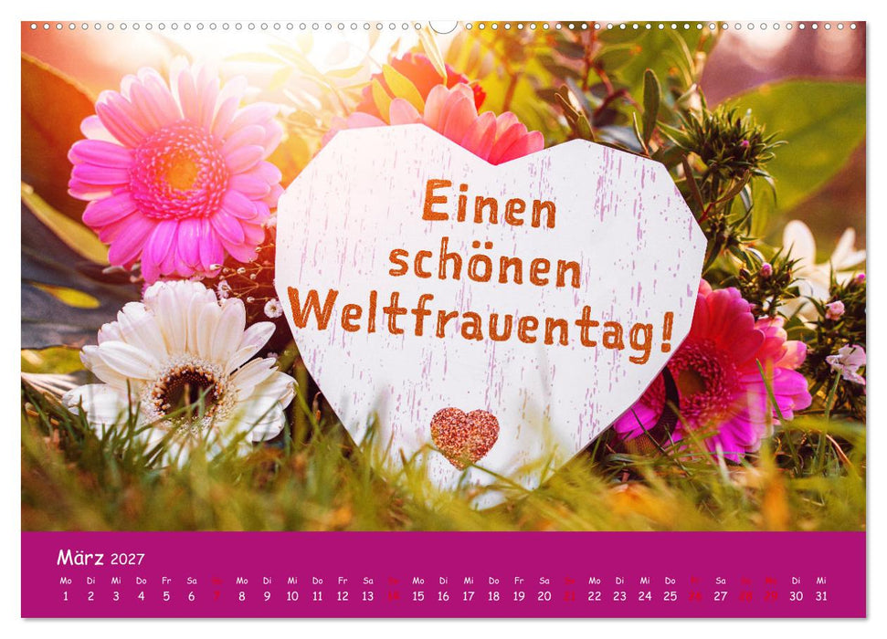 Momente im Jahr, die verbinden - Wunschkalender mit herzlichen Grüßen (CALVENDO Wandkalender 2027)