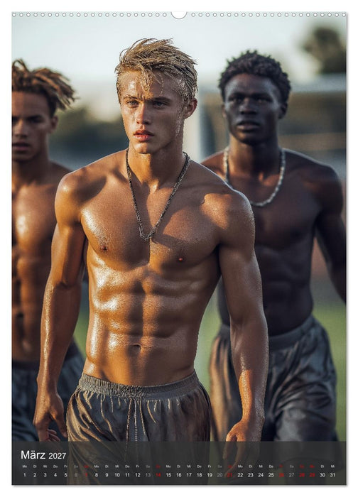 SEXY JUNGS - Nackte Haut beim Fußball (CALVENDO Wandkalender 2027)