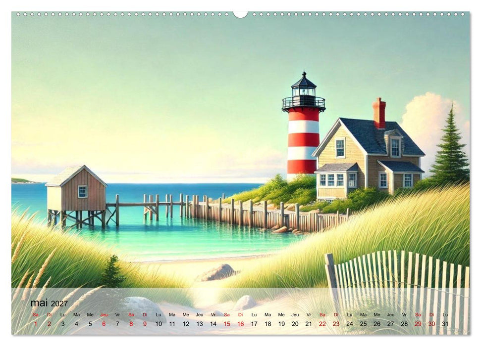 Chemins vers la mer (CALVENDO Calendrier mensuel 2027)