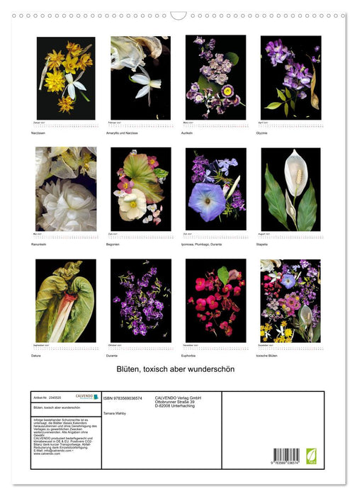 Blüten, toxisch aber wunderschön (CALVENDO Wandkalender 2027)