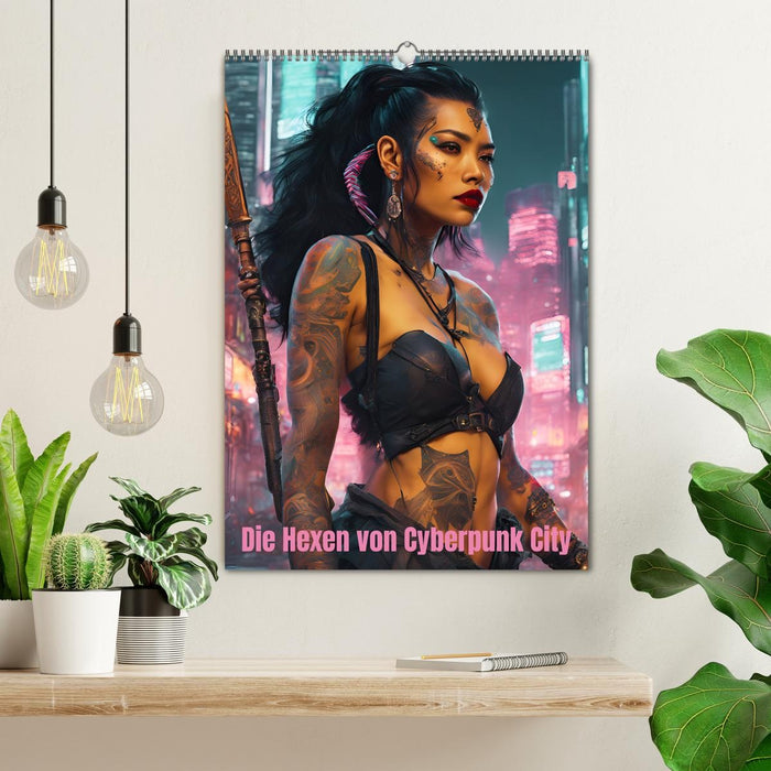 Die Hexen von Cyberpunk City (CALVENDO Wandkalender 2027)