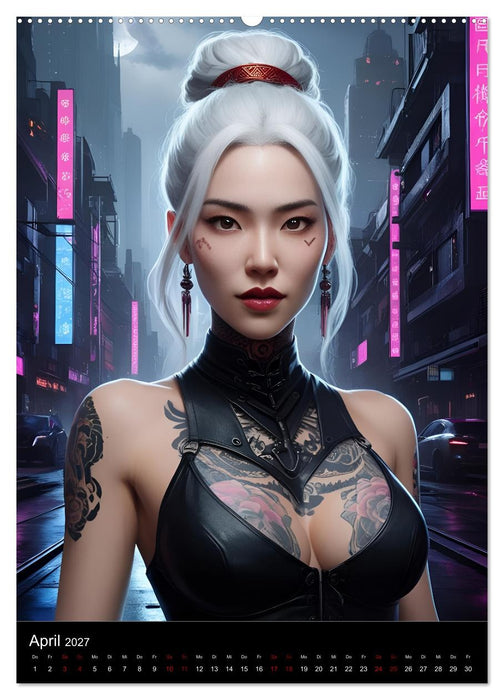 Die Hexen von Cyberpunk City (CALVENDO Wandkalender 2027)