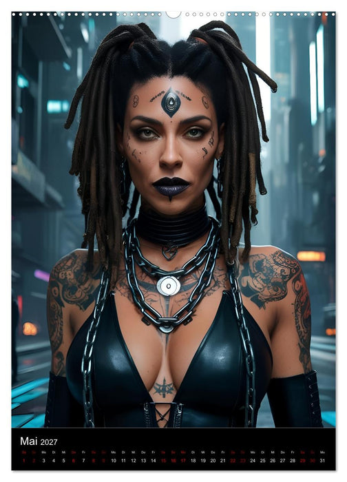 Die Hexen von Cyberpunk City (CALVENDO Wandkalender 2027)