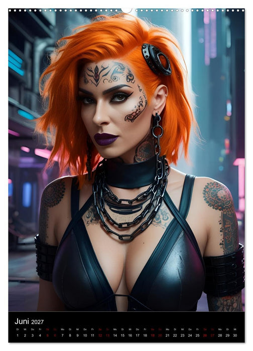 Die Hexen von Cyberpunk City (CALVENDO Wandkalender 2027)