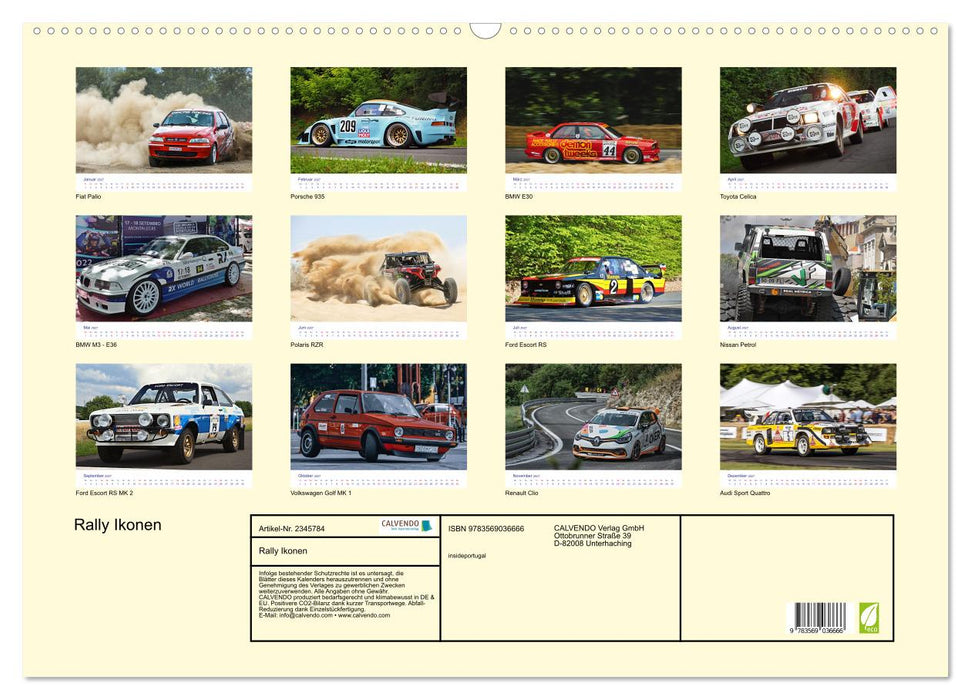Rally Ikonen (CALVENDO Wandkalender 2027)