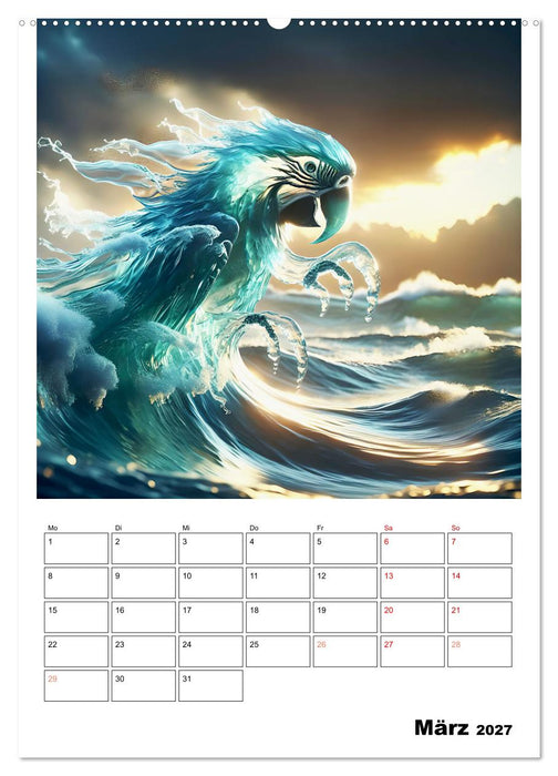 Wellen Illusionen (CALVENDO Premium Wandkalender 2027)
