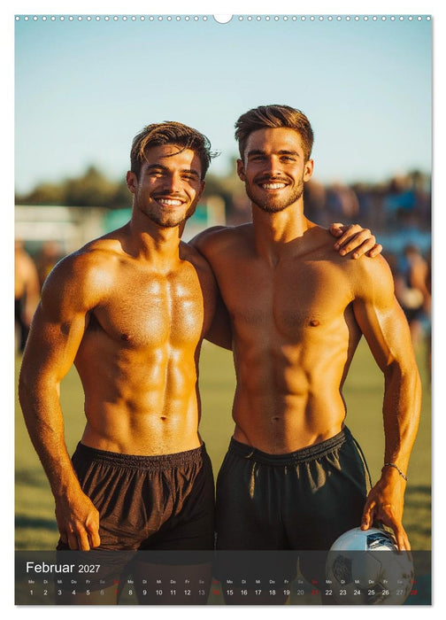 SEXY JUNGS - Nackte Haut beim Fußball (CALVENDO Premium Wandkalender 2027)